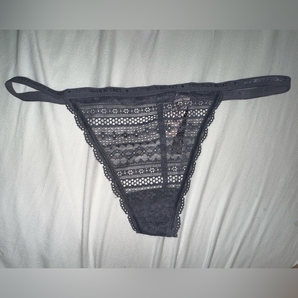 Victoria's Secret Other - NWT VS Sheer Lace Gray G String